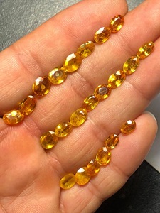 Natural Yellow Sapphire Faceted Oval Cut Gemstones | Golden Sapphire Loose Stones Bulk Wholesale Price Lot for Jewelry Making, - Product Image 2