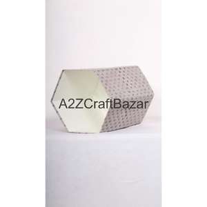 Nouvelle poubelle élégante pliable en forme d'hexagone en carton de coton, design tendance, ouverture supérieure, taille personnalisée pour bureau et hôpital - Product Image 5