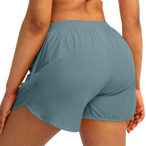 Shorts de sport d'été taille haute pour femmes, respirants, séchage rapide, en tissu de coton écologique, décontractés, ajustables, pour la gym - Product Image 5