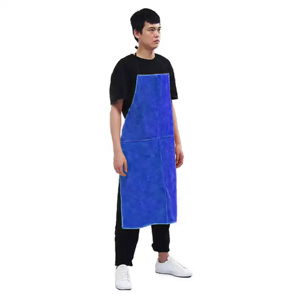 Cowhide Split <b>Leather</b> Welding <b>Apron</b> Flame Retardant Heavy Duty Industrial Construction Low Price for BBQ and Welding - Product Image 5