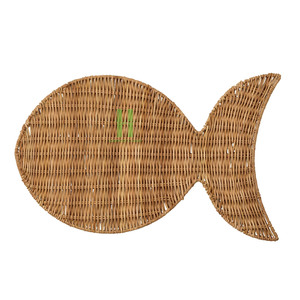 MÁS VENDIDO: Platos de Bambú Bohemios Ecológicos Tejidos a Mano, Salvamanteles Festoneados para Decoración de Mesa de Boda, de Vietnam - Product Image 6