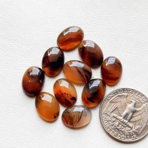 Oferta Especial: Cabujón Ovalado de Ágata Natural de Montana Calibrado 5x7mm, Gema Suelta para Fabricación de Joyas, Piedras Enrolladas en Alambre a Granel - Product Image 3