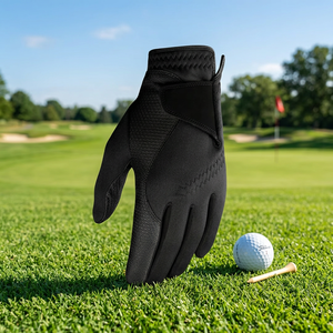 Gant de golf personnalisé pour homme, main gauche, respirant, coupe-vent, vert, maille 3D performante, antidérapant, microfibre - Product Image 4