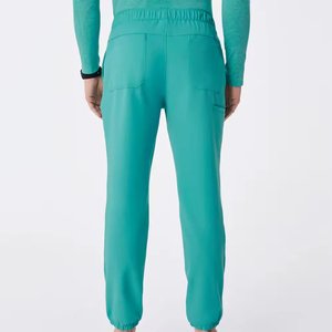 กางเกงสครับแพทย์สั่งทำพร้อมโลโก้ขายส่ง คุณภาพสูง ผ้าแคนวาสยืดหยุ่น แห้งเร็ว ระบายอากาศได้ดี ยูนิเซ็กซ์ กันยับ ชุดทำงาน OEM - Product Image 2