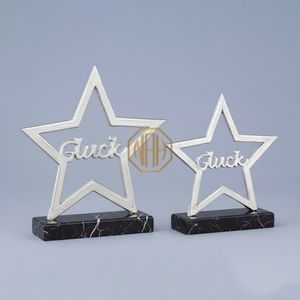 Sculpture d'étoile scintillante de Noël en aluminium 2026 avec base en marbre, taille personnalisée, artisanat métallique fait main, décoration intérieure, cadeau, exportateur - Product Image 4