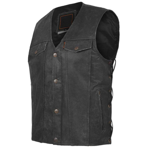 Authentic Breathable Lightweight Men's <b>Vests</b> Viscose/Cotton Casual Rugged Durable for Everyday Outdoor Motorcycle Use - Product Image 5