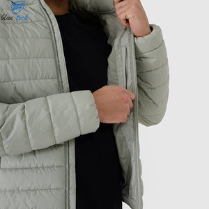 Custom Logo Men's Puffer <b>Jacket</b> Quilted Winter Coat Stand Collar Warm Insulated Outdoor Hooded Windproof Streetwear Wholesale - Product Image 6