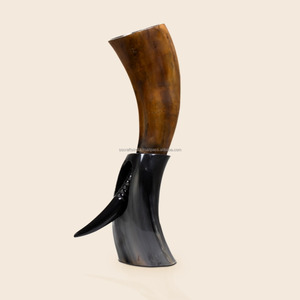 แก้วดื่มฮอร์นพร้อมที่จับสำหรับดื่มเบียร์มธุรสหรือเครื่องดื่มเย็นๆจากผู้ผลิตอินเดีย - Product Image 3