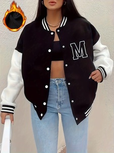 Chaquetas de Béisbol para Hombre al por Mayor, Personalizadas con Logotipo Bordado, Tallas Grandes, Chaqueta Varsity de Lana, Tejida - Product Image 1