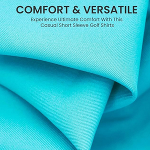 เสื้อโปโลสีขาวล้วนสำหรับผู้ชาย ผ้าฝ้าย 100% ทรงสปอร์ตอเนกประสงค์ ชายเสื้อโค้ง ป้องกันแสงแดด ผ้าโพลีเอสเตอร์เรียบ - Product Image 4