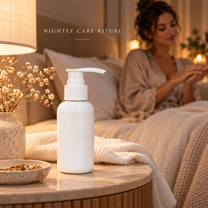 Bouteille Boston courte en PET blanc de 100 ml avec pompe à lotion blanche |   Emballage cosmétique pour lotion, crème hydratante et soins de la peau - Product Image 2