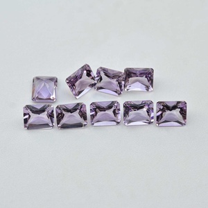 7x9mm naturel rose améthyste à facettes octogone forme pierre précieuse AAA qualité princesse coupe améthyste pierre semi-précieuse en vrac en vente - Product Image 3