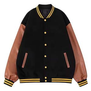 Veste universitaire en laine respirante pour homme, personnalisable, grande taille, vente en gros, style baseball - Product Image 5