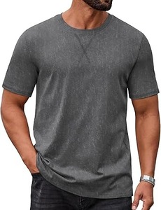 เสื้อยืดผู้ชายสไตล์วินเทจคุณภาพสูง แบบเรียบง่าย แขนสั้น ผ้าฝ้ายอย่างดี ไซส์ใหญ่ ลดราคา - Product Image 2