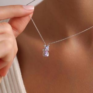 Pendentif unisexe sportif et tendance en or massif 14 carats avec diamant de laboratoire de forme poire et ronde RIZTA JEWELS Cadeau d'anniversaire - Product Image 4