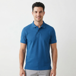 Polo pour homme, coupe confortable, manches courtes, col classique, pour l'été, les sports de plein air, le quotidien, rouge, doux et confortable - Product Image 5