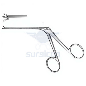 Micro Pinzas para Oído, Izquierda, 110 mm de Longitud de Eje, 0.9 mm de Longitud de Copa, 1.0 mm de Ancho de Copa, Acero Inoxidable de Precisión, Microquirúrgicas ORL - Product Image 1