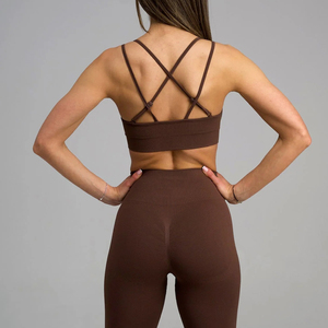 Conjuntos de Yoga Deportivos sin Costuras con Logotipo Personalizado al por Mayor, Ropa Deportiva para Mujer, Conjuntos de Yoga para Gimnasio y Entrenamiento, Ropa Deportiva de Alta Calidad - Product Image 6