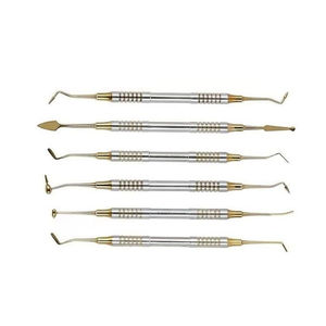 Juego de Espátulas Manuales para Resina Compuesta Dental, 7 Piezas, Acero Inoxidable, Herramientas Ligeras, Kit Quirúrgico, Certificado CE, 1 Año de Garantía - Product Image 1