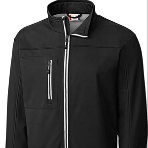 Polo cortavientos de punto unisex, chaqueta de concha suave para uso al aire libre, Softshell - Product Image 2