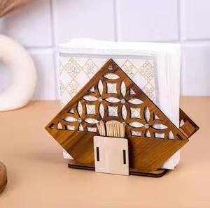 Porta Servilletas Metálico para Mesa de Comedor y Cocina, Porta Servilletas Contemporáneo para Hogar, Oficina y Restaurante - Product Image 1