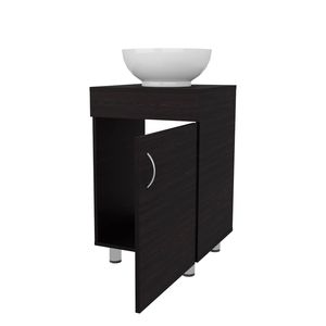 Mobile Bagno Integrato in Wengue con Lavabo e Rubinetto - Collezione Premium - Product Image 4