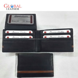 Unisex Genuine Leather Anti-Theft Fold Closure Short Length <b>Wallet</b> with Chains & Letter Decoration - Product Image 2