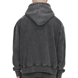Sweats à capuche streetwear effet délavé, conçus pour les collections de vêtements haut de gamme et les marchés de la mode mondiaux - Product Image 2