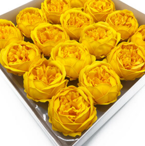 กลีบกุหลาบเหลืองแห้งทั้งดอก รสหวานธรรมชาติ เกรดอาหารสำหรับตกแต่ง - Product Image 1