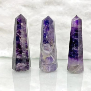 Torre de Cristal de Amatista para Sanación Reiki, Obeliscos y Puntas - Product Image 1