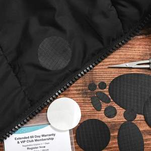Patch personnalisé en toile imperméable en forme de cœur/fleur pour la réparation de doudounes - Product Image 2