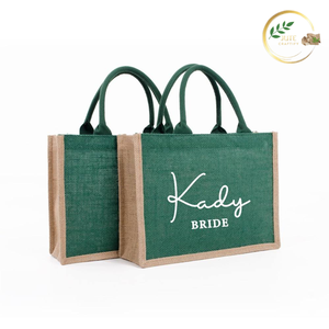 High Quality Green Fiber Jute Carry <b>Bag</b> Natural Eco Friendly Reusable Tote <b>Bag</b> for Shopping and Packaging - Product Image 2