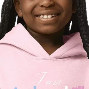 Sweat à capuche rose clair pour filles, pull à manches longues avec imprimé graphique et poche kangourou, décontracté, pour enfants et jeunes - Product Image 6