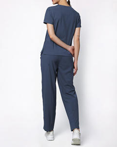 ชุดยูนิฟอร์มแพทย์โพลีเอสเตอร์แบบใหม่ ชุดสครับสำหรับโรงพยาบาลสำหรับผู้หญิงและผู้ชาย ผ้าทอ ชุดยูนิฟอร์มพยาบาล ชุดสครับสำหรับพยาบาล - Product Image 4