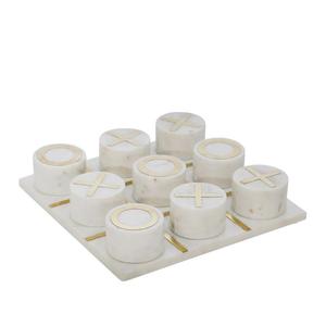 Handmade Luxury Marble Tic Tac Toe Game <b>Gift</b> Ideas Decorative <b>Eco</b> Friendly Tic Tac Toe Indoor Playing Game Accessories Hot Sale - Product Image 6