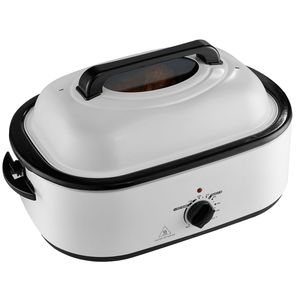 Forno Elettrico per Arrosto di Tacchino da 22 QT con Coperchio Autoriscaldante e Funzione Scongelamento e Riscaldamento da 1450W - Product Image 1