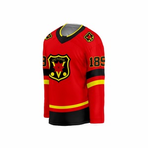 Camisetas de Hockey sobre Hielo Reversibles y Transpirables, 100% Poliéster, Camuflaje, Nombre del Jugador Personalizado, Servicio OEM, Impresión por Sublimación en Cuatro Direcciones - Product Image 4