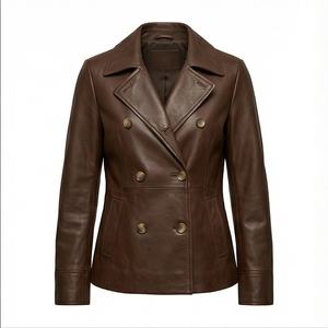 Chaqueta de cuero de moda para mujer de fabricante al por mayor chaqueta de invierno de alta calidad para mujer chaqueta de cuero personalizada - Product Image 1