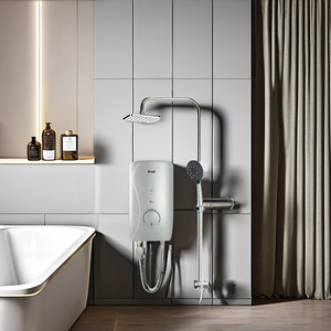 Calentador de agua eléctrico instantáneo de diseño sin costuras LED serie S8i personalizable de plástico para baño doméstico o uso en hoteles - Product Image 6