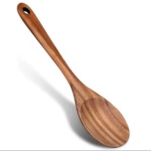 Ensemble de Cuillères et Fourchettes à Salade en Bois de Haute Qualité, Ustensiles de Cuisine en Bois Naturel, Ensemble d'Outils de Service pour Salade - Product Image 3