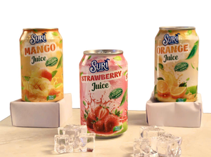 Jus de mangue, fraise et orange Suri en canette 330ml, boisson aux fruits naturelle 100 Brix 70% de pureté, origine Vietnam (ELLY-WA +84 82 95 26 179) - Product Image 1