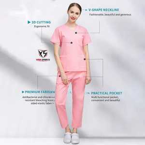 Fabricant de blouses d'infirmière unisexes sur mesure |   Fournisseur en gros d'uniformes médicaux OEM avec tissu tissé en Spandex/Polyester - Product Image 5