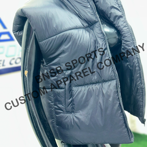 Womens Regular Quilted Hooded Jacket Solid <b>Waterproof</b> <b>Zipper</b> Closure Spring Autumn Casual Custom logo Oem Supplier - Product Image 5