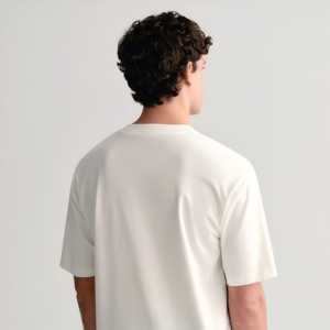 Mens Oversized Cotton <b>Pocket</b> <b>T</b> <b>Shirt</b> Casual Loose Fit Crew Neck Short Sleeve Plain Streetwear Summer Breathable Comfort Tee Top - Product Image 3
