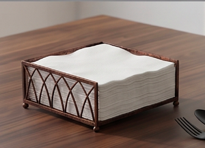 Porta Servilletas de Alambre Metálico Hecho a Mano, Elegante Accesorio de Mesa para la Cena, Perfecto para Uso en Hoteles y Restaurantes - Product Image 2