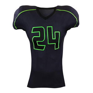 Uniforme de Fútbol Americano Personalizado de Primera Calidad, Tallas Grandes, Colores Personalizados, Conjuntos Personalizados, Manga Corta, Transpirable, de Secado Rápido - Product Image 2