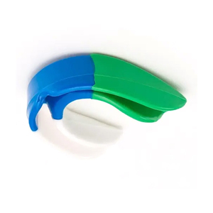 Protège-dents en silicone moulable vert bleu blanc, ajustement universel, léger, équipement de protection sportive pour la boxe, adultes - Product Image 2
