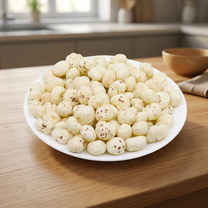 Makhana di Qualità Export, Raccolta a Mano, Grado Jumbo AD, Essiccata, Croccante, Salutare, Rotonda, Desi, per Esportazione, Ingrosso dall'India, 25kg - Product Image 5
