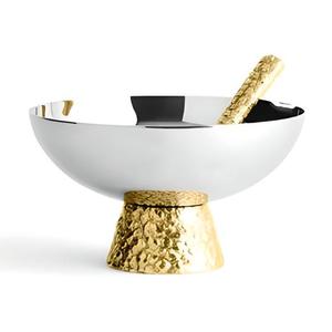 Cuenco de Metal con Diseño Floral Tradicional y Soporte para Uso en Cocina, Hotel, Restaurante, Servicio y Decoración de Mesa, Decoración del Hogar - Product Image 4