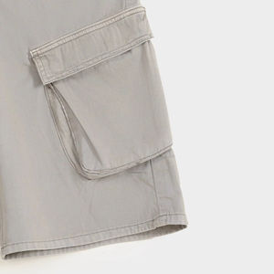 Pantalones Cortos Cargo para Hombre, 100% Algodón, Cintura Media, Estilo Casual, Secado Rápido, Transpirables, Cierre de Botones, Diseño Liso, Servicio OEM - Product Image 5